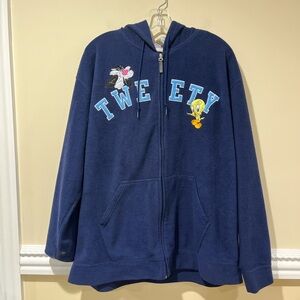 Women’s Vintage 90s Looney Tunes Zip-Up Jacket